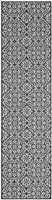 Uv Weather Resistant Outdoor Rug Patio Rug Black and Gray