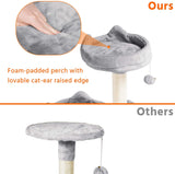 Multi Level Cat Condo Cat Tree Tower with Hammock