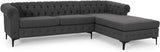 Contemporary Fabric Sectional Sofa with Chaise Lounge