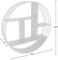 Wall Mount Round Floating Shelf