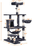 Cat Tree Condo with Hammock Pet Furniture Activity Tower