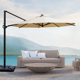 11 ft Cantilever Umbrella with Cover and Weight Plates