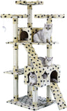 Cat Tree Condo Cat House With Scratch Posts and Ladders