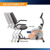 Recumbent Exercise Bike with Adjustable Resistance I#1107