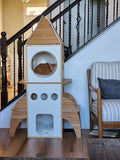 Spaceship Cat Tree Space Rocket Cat Condo I#1728