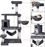 Cat Tree Condo with Hammock Pet Furniture Activity Tower