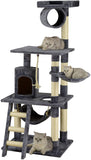 Multi-levels Cat Scratching Posts Tower Cat Condo Cat Tree