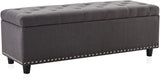 Rectangular Tufted Ottoman Bench 48" Storage I#911