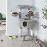 Corner Cat Tree Cat House Cat Condo with Scratching Posts