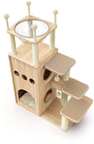 Cat Tree House Cat Condo with Transparent Bowl Bed I#1335