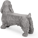 Cast Stone Dog Bench