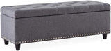 Rectangular Tufted Ottoman Bench 48" Storage I#911