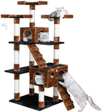 Cat Tree Condo Cat House With Scratch Posts and Ladders