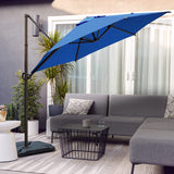 9ft Cantilever Umbrella with Cover and Weight Plates