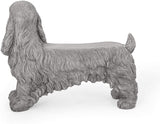 Cast Stone Dog Bench