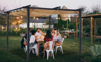 Pergola Gazebo With Retractable Canopy