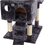 Cat Tree Condo Cat House With Scratch Posts and Ladders