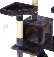 Cat Tree Condo Cat House With Scratch Posts and Ladders
