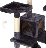 Cat Tree Condo Cat House With Scratch Posts and Ladders