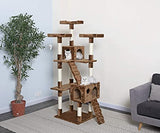 Cat Tree Condo Cat House With Scratch Posts and Ladders