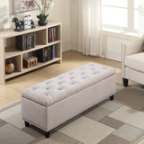 Rectangular Tufted Ottoman Bench 48" Storage I#911