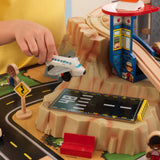 KidKraft Metropolis Wooden Train Set & Table with 100 Accessories Included I#922