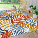 Summer Multi-color leaves Area Rug