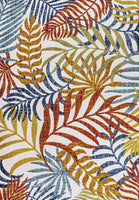 Summer Multi-color leaves Area Rug