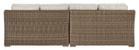 Outdoor / Indoor Wicker Sofa Love seat Set of 2