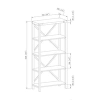 Etagere Bookcase - 4 shelf I#1021
