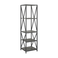 Metal Etagere Bookcase 61"x 18" I#1022