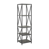 Metal Etagere Bookcase 61"x 18" I#1022