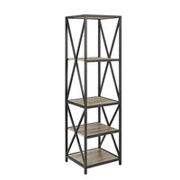 Metal Etagere Bookcase 61"x 18" I#1022