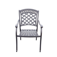 Elizabeth Cast Aluminum Powder Coated 8 Seat Outdoor Dining Set