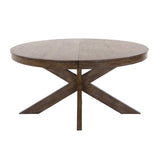 Round Dining Table with Upholstered Corner Bench and Chairs