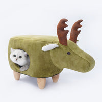 Moose Foot Rest Ottoman Cat Bed Pet Bed Kitten House Cat Condo I# 1343
