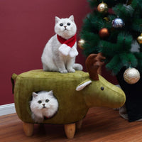 Moose Foot Rest Ottoman Cat Bed Pet Bed Kitten House Cat Condo I# 1343