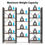 Metal Etagere Bookcase 69.68"H x 71.26"W I#1023