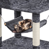 Aadede Multi-Level Cat Tree Tower with Hammock and Scratching Posts