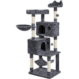 Aadede Multi-Level Cat Tree Tower with Hammock and Scratching Posts