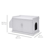 Hideaway Cat Litter Box Enclosure Cabinet