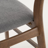 chair with dark gray cushion