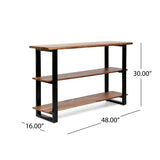 Wilson Decor Live Edge Wood Entry Table TV Console Table