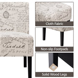 Upholstered Accent Chair With Newspaper Writing Design