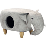 Elephant Shape Ottoman Foot Rest Pet House Cat Condo Pet Bed I#1342a