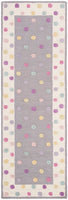 pastel polka dot runner rug