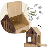 Cat House Cat Tower 44” Height with Scratching Post