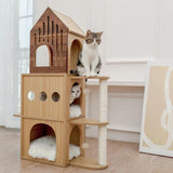 Cat House Cat Tower 44” Height with Scratching Post