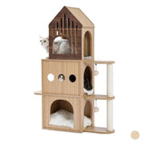 Cat House Cat Tower 44” Height with Scratching Post