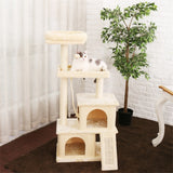 Fast Domestic Delivery Pet Cat Tree Tower Condo House Scratcher Post Toy for Cat Kitten Cat Jumping Toy with Ladder Playing Tree